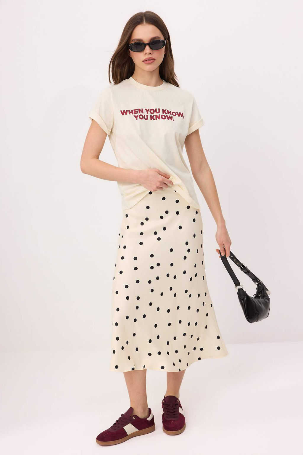 Ekru Slogan Regular/Normal Kal?p K?sa Kollu Tok %100 Pamuk Orme T-Shirt TWOSS26TS00155 - Trendyolmilla фото 2