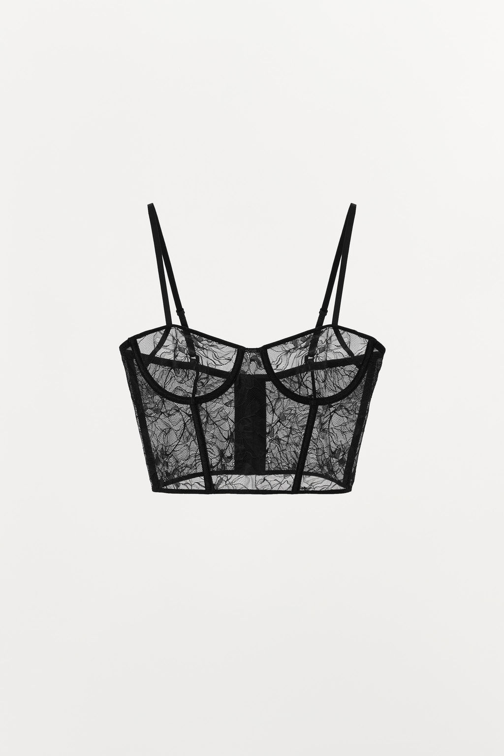 UNDERWIRED LACE CORSET - Zara фото 6