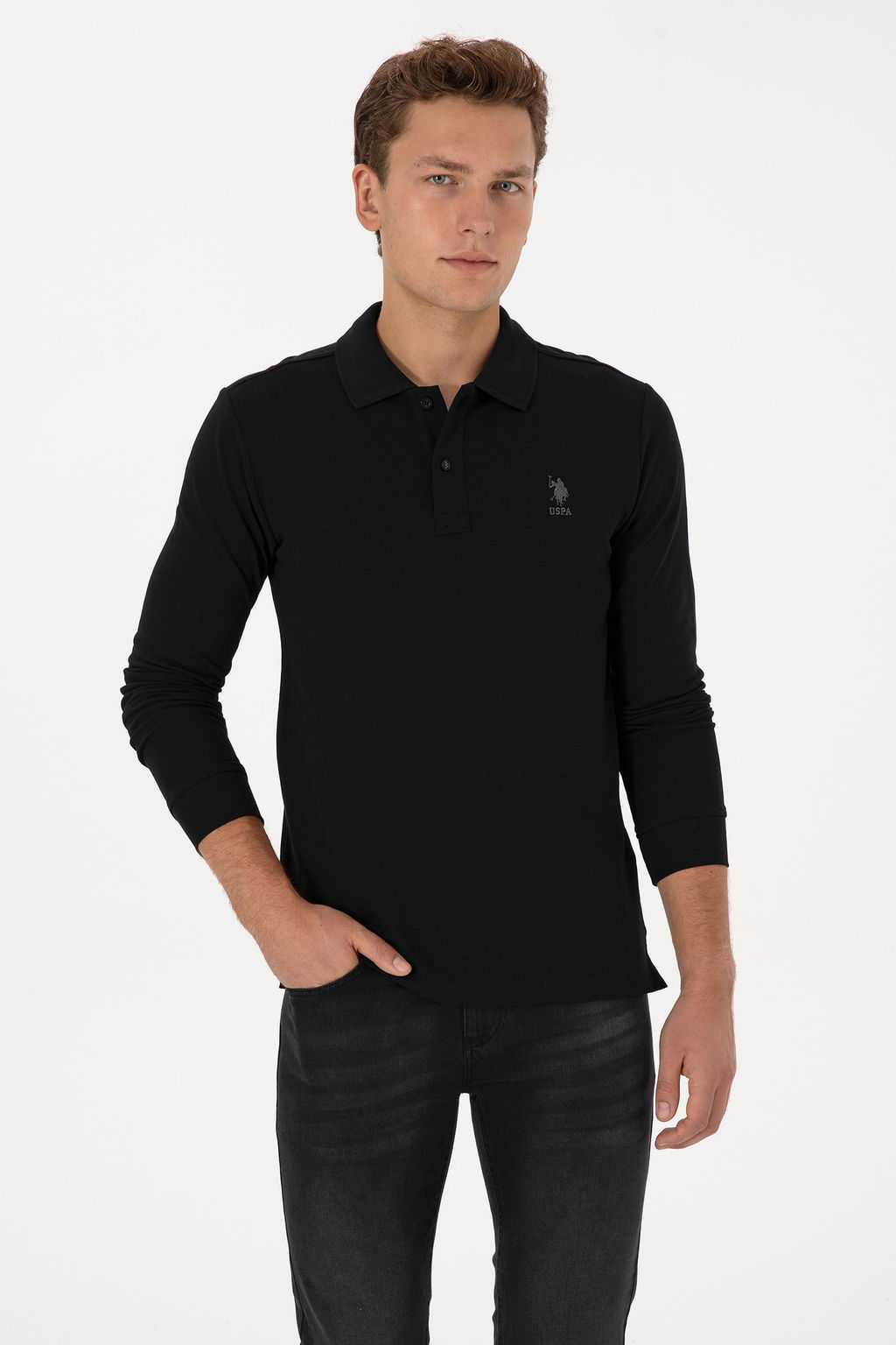 Erkek Siyah Basic Sweatshirt - U.s. polo assn фото 8