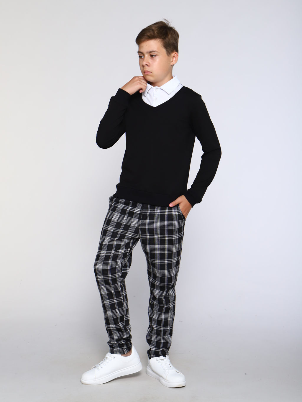 Брюки Высота черный - Ладошки фото 29