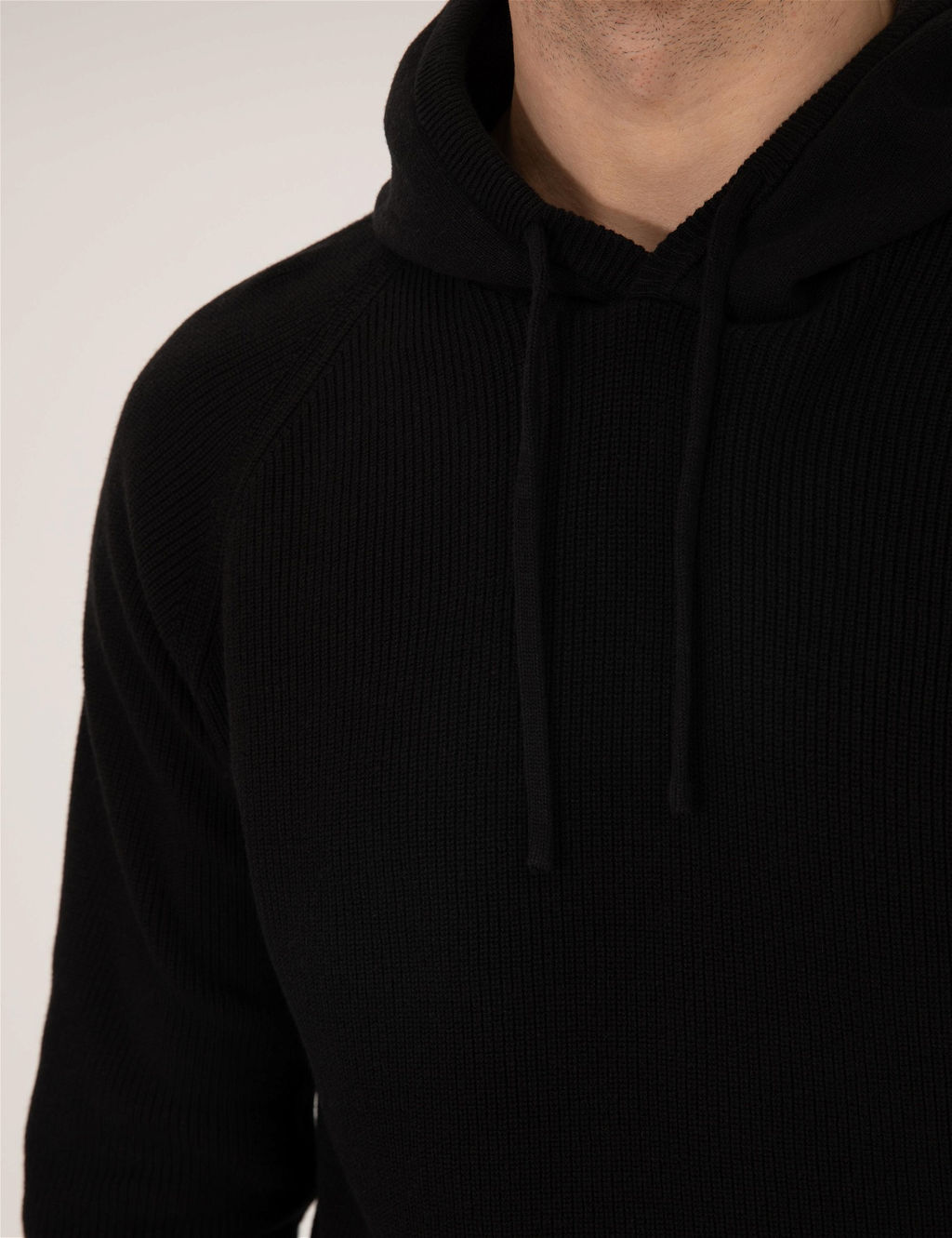 Siyah Regular Fit Kapi_onlu Triko Kazak - Pierre cardin фото 7
