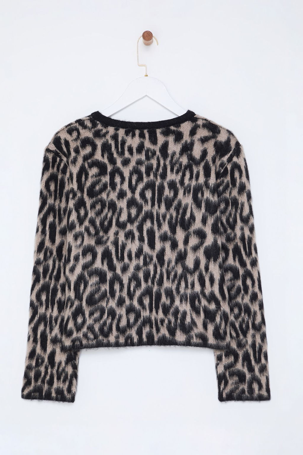 Kahverengi Leopar Desenli Triko H?rka TWOAW25HI00378