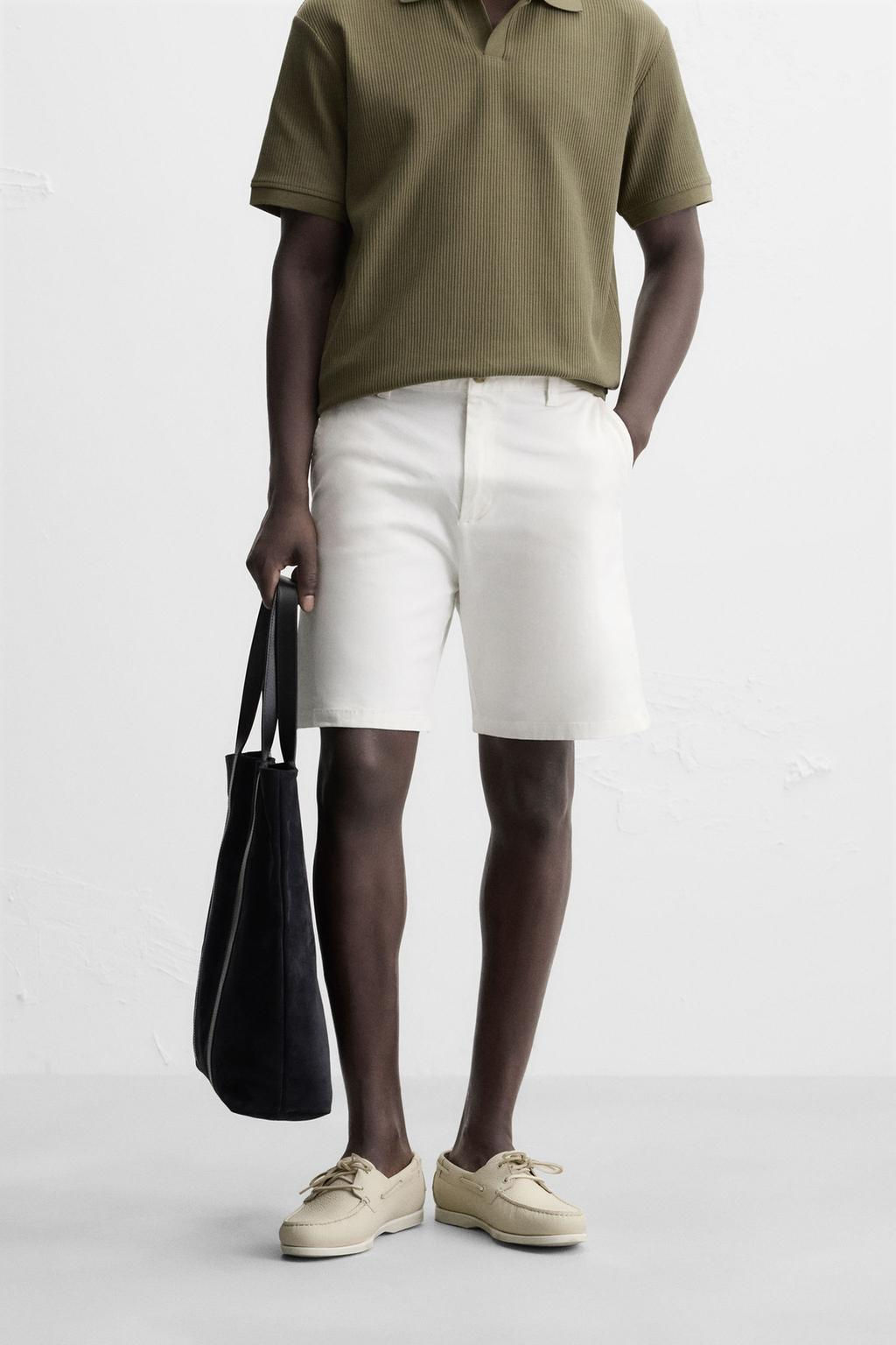 CHINO REGULAR FIT BERMUDA SHORTS - Zara фото 2