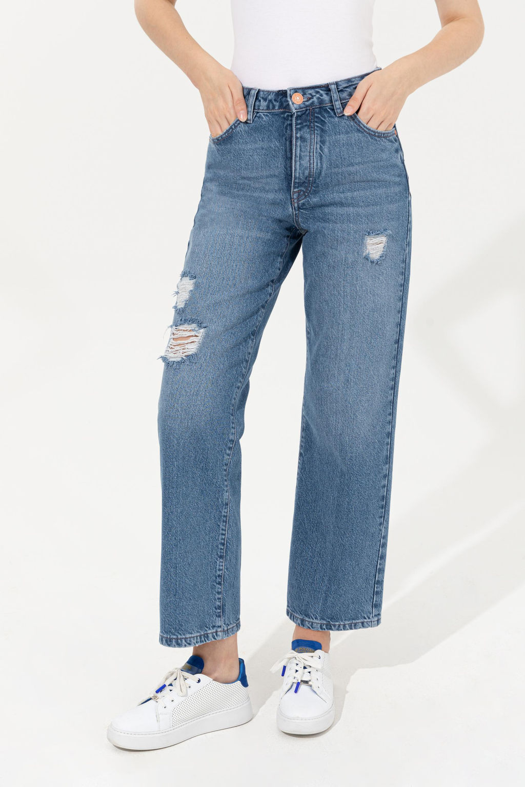 Женские зеленые джинсовые брюки Неожиданная скидка в корзине - U.s. polo assn фото 2