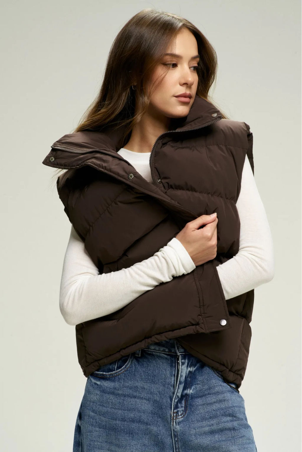 Жилет матовый Brown - Erist store фото 4