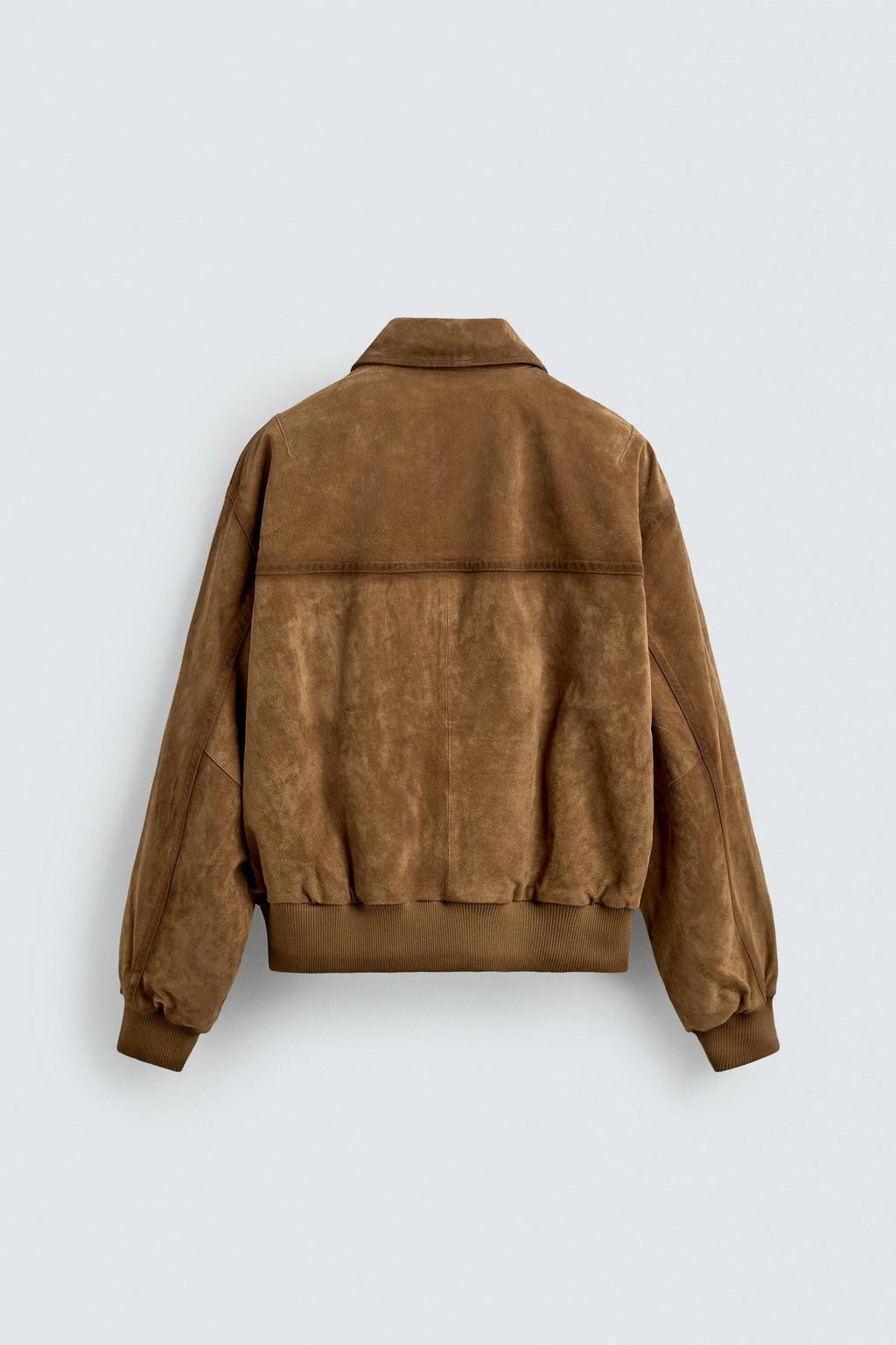 CAZADORA RELAXED FIT PIEL ANTE / Tabaco - Zara фото 8