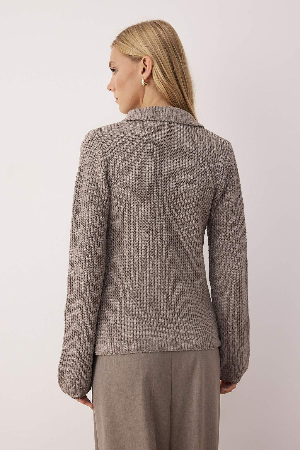 Lacivert More Sustainable Basic Polo Yaka Triko H?rka TWOAW26HI00126 - Trendyolmilla фото 14