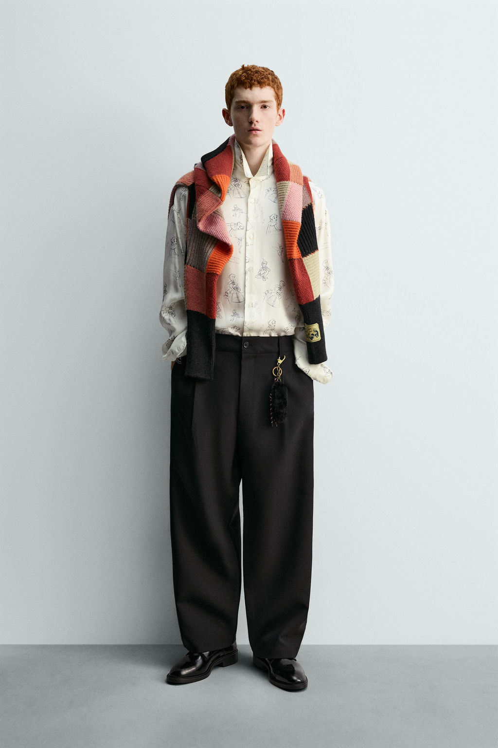 SILK - VISCOSE PETER PAN CHARACTERS SHIRT HARRY LAMBERT FOR ZARA