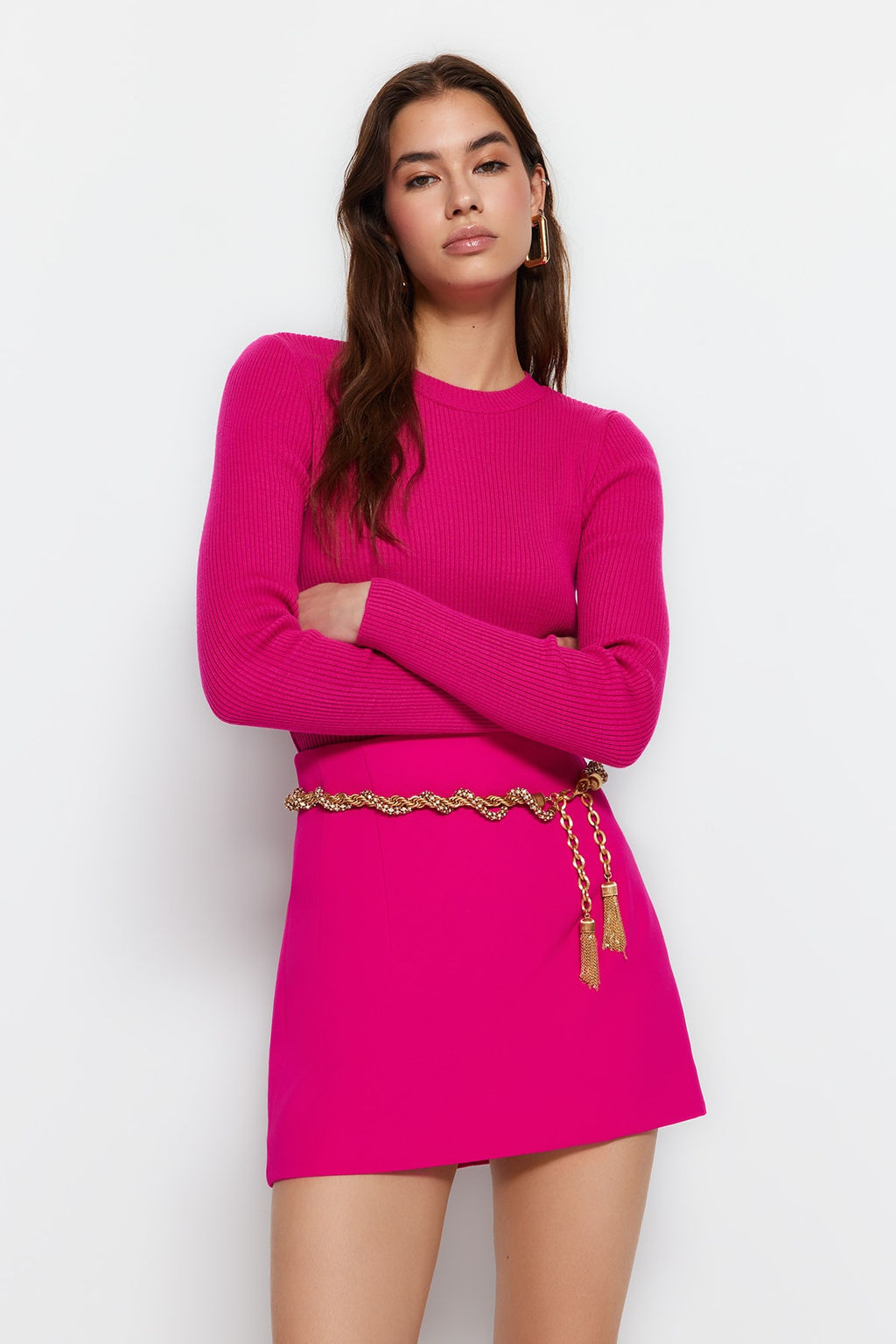 Tas Basic Fitilli Triko Kazak TWOAW22KZ1708 - Trendyolmilla фото 20