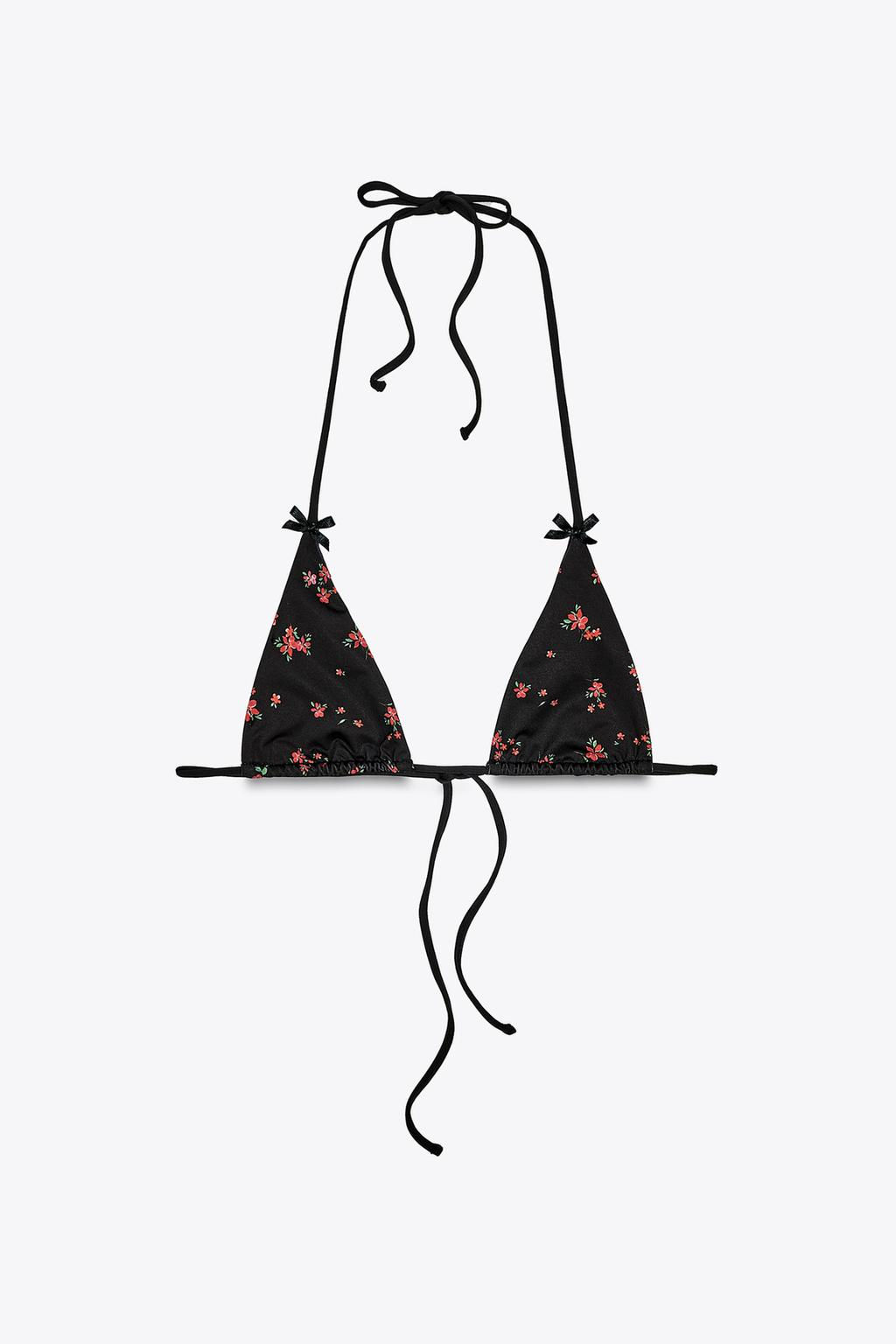 FLORAL PRINT BIKINI TOP - Zara фото 6