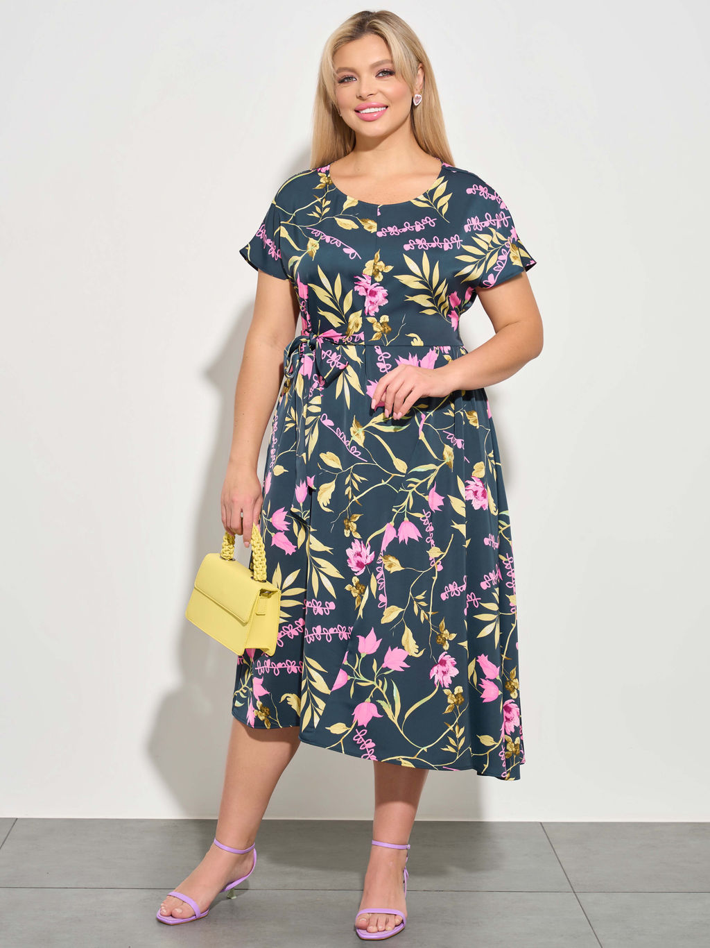 Платье 0083-3а стальной графит - Aquarell фото 2