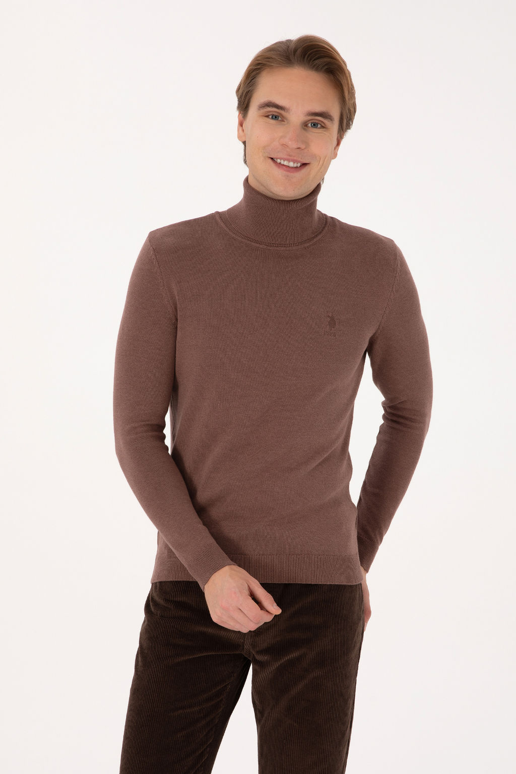 Erkek Vizon Melanj Basic Kazak - U.s. polo assn фото 8