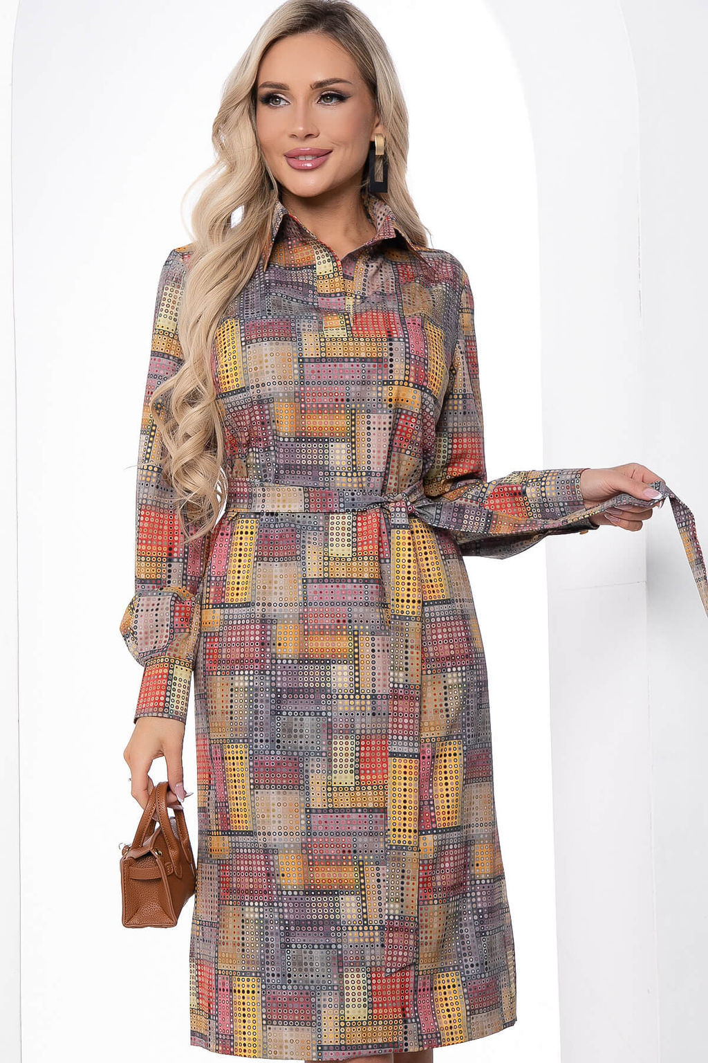Платье Тетрис по-новому (мультиколор) П8677 - Lt collection фото 5