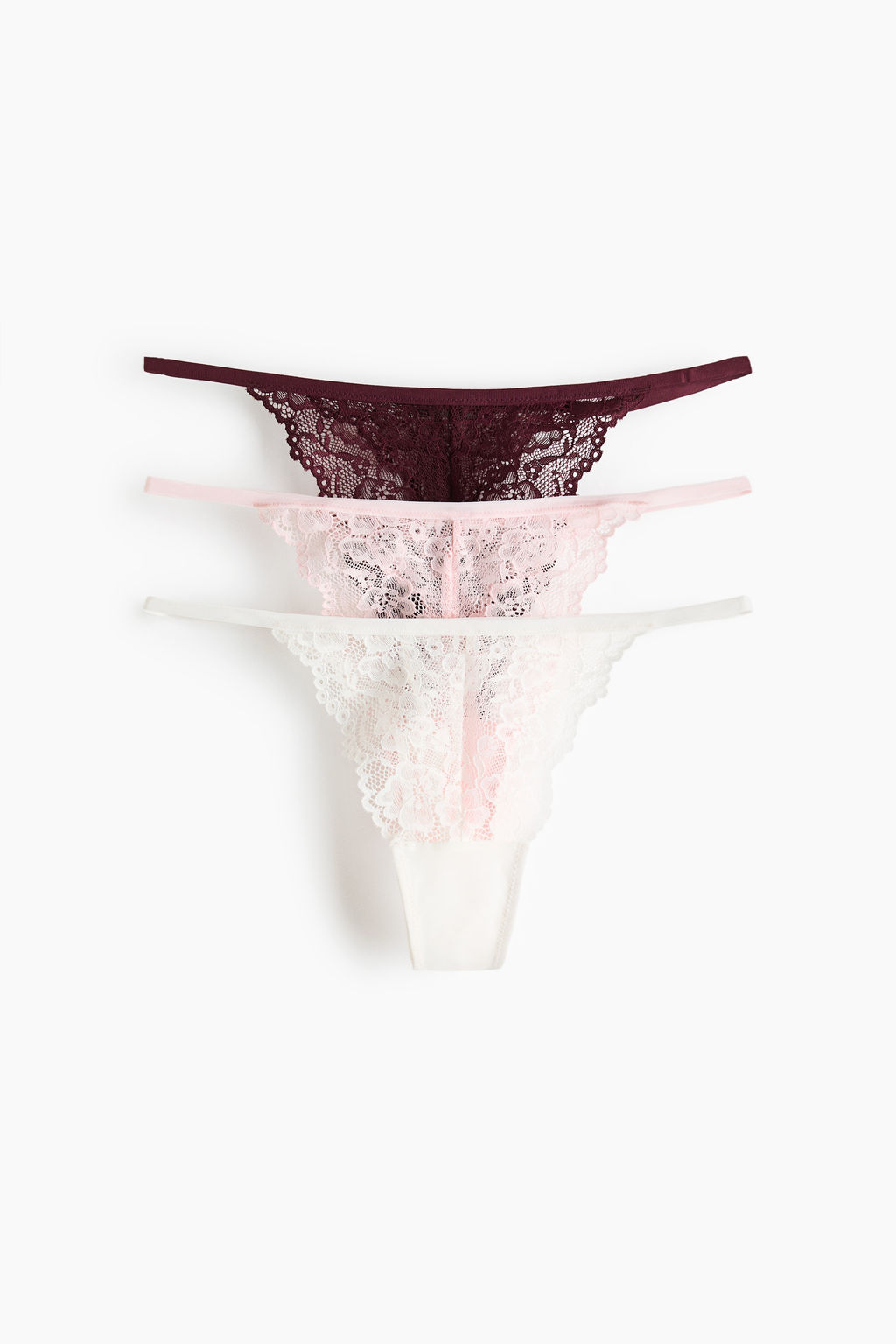 Pack de 3 bragas Thong de encaje - H&m фото 6