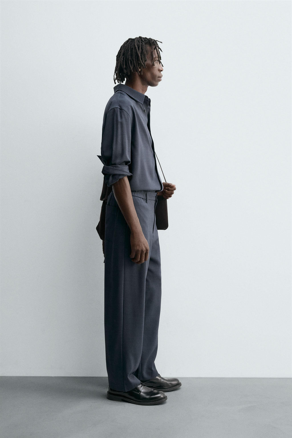 RELAXED FIT FLOWING TROUSERS - Zara фото 4