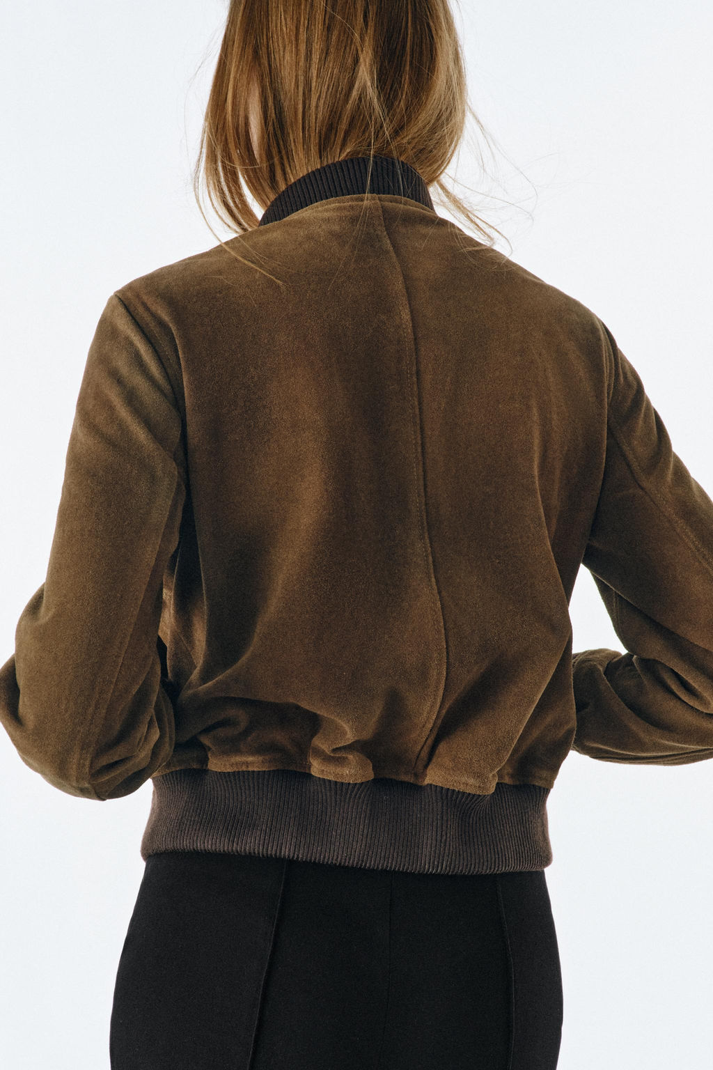 100% SUEDE LEATHER BOMBER JACKET ZW COLLECTION LIMITED EDITION - Zara фото 21