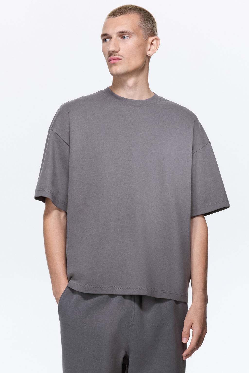 Camiseta interlock Oversized Fit - H&m фото 6