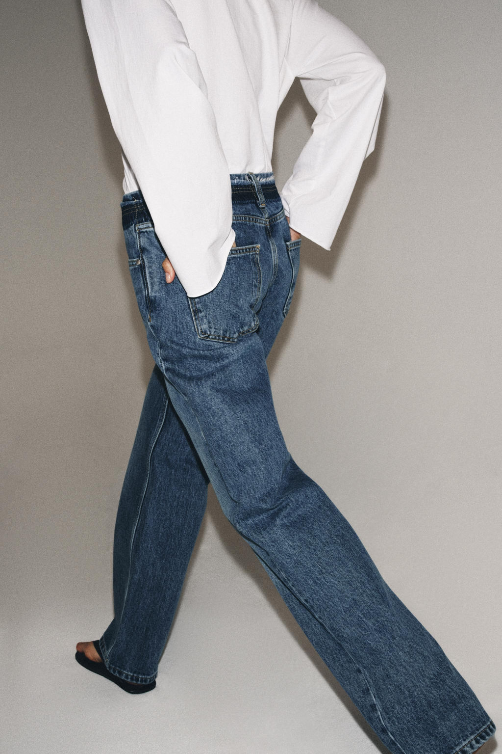 JEANS ZW COLLECTION RECTOS TIRO BAJO / Azul - Zara фото 3