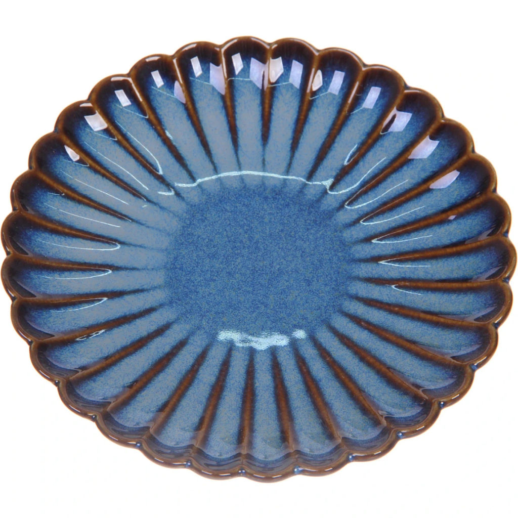 Чайная пара "Верона" (кружка 230мл, блюдце) ромашка синяя