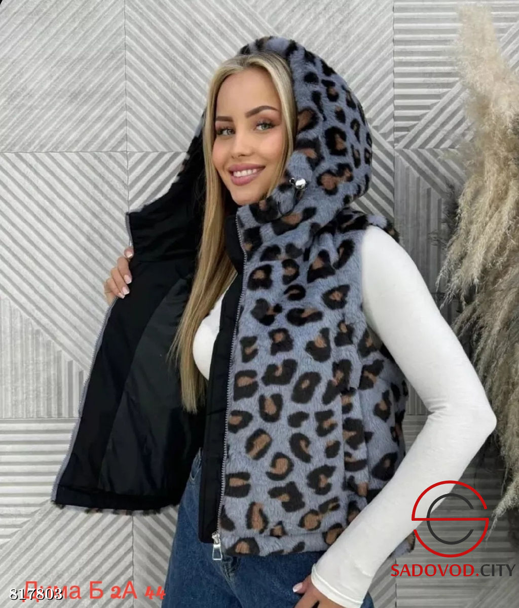 Жилетка женская с принтом