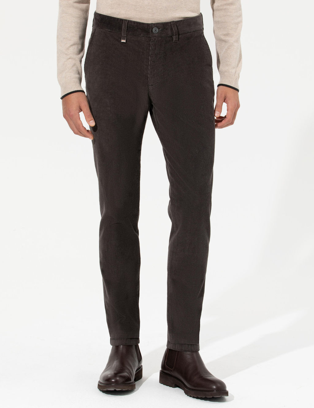 Узкие брюки из плотной ткани цвета хаки - Cacharel фото 9