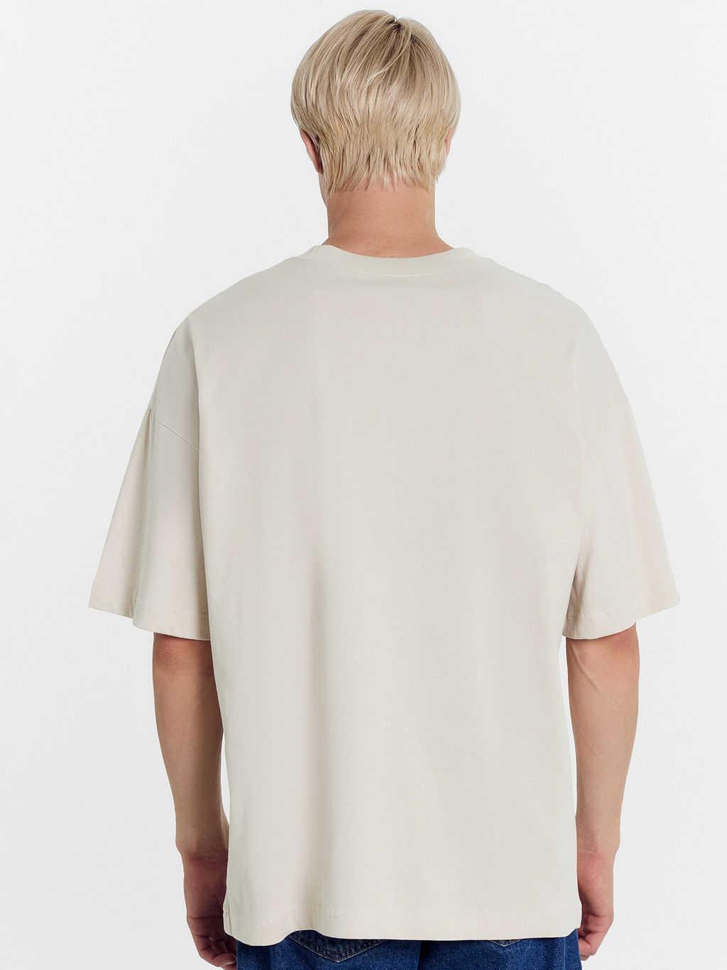 Футболка мужская бежевая с печатью белый песок +печать 111821 - Mark formelle фото 5