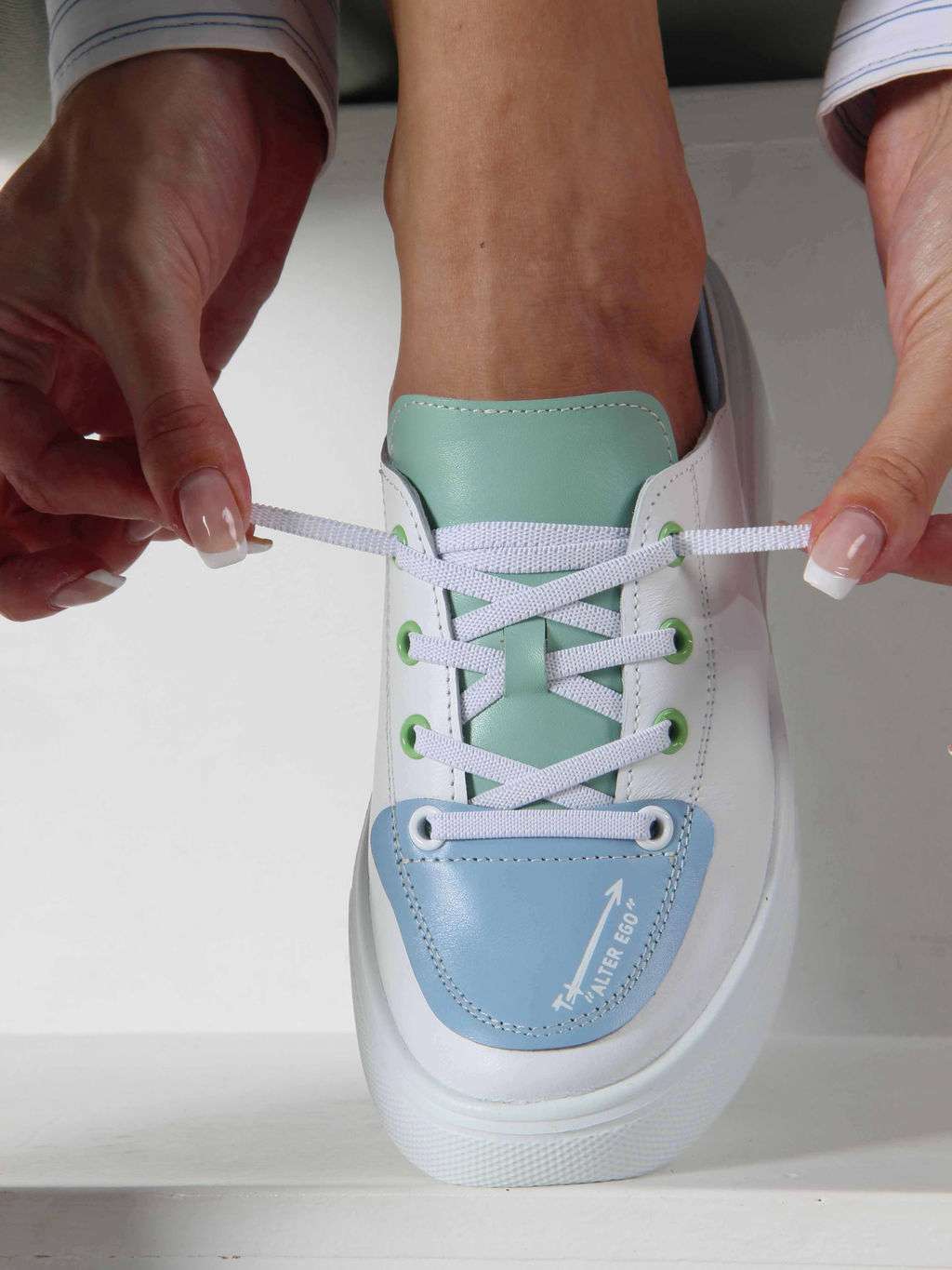 Кеды EDART 163.LusiR2 w.Белый-голубой-мята - Ed'art фото 13
