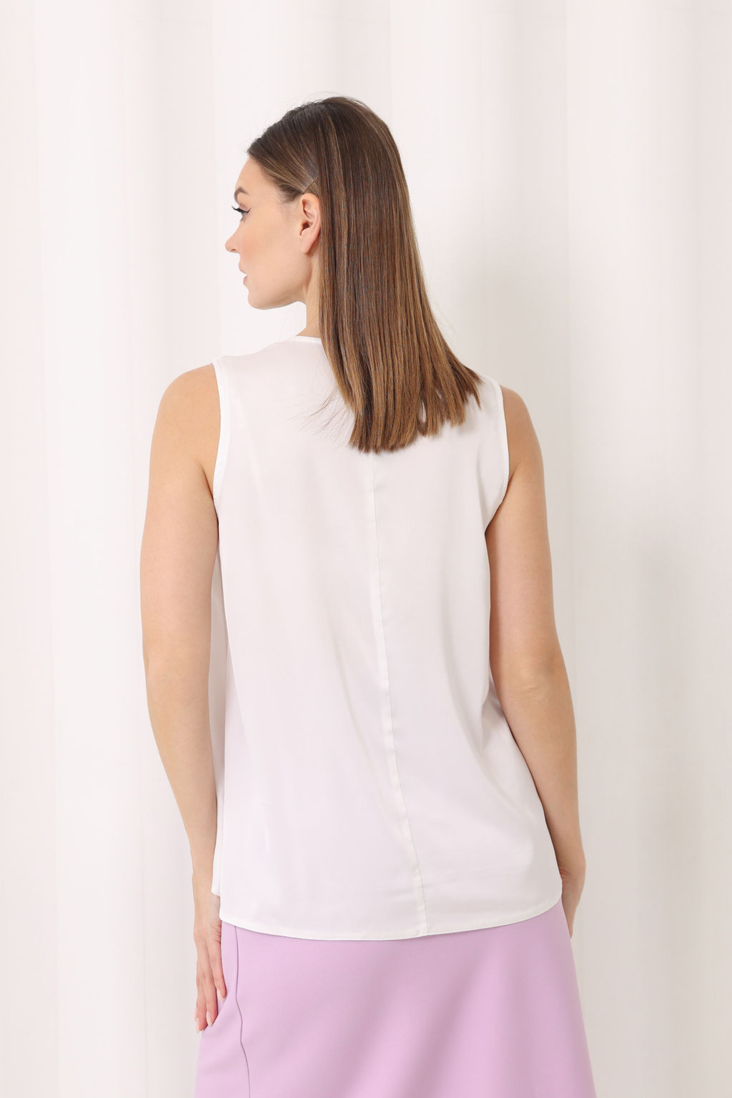 Топ свободного кроя из шёлка - Looklikecat фото 2