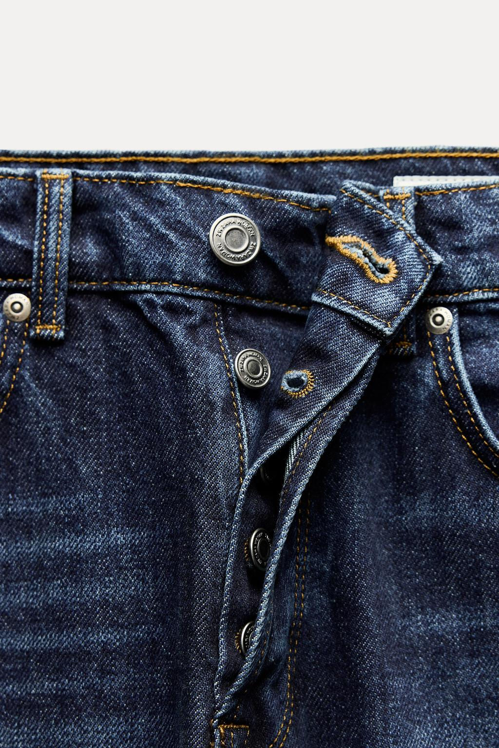 ZW COLLECTION STRAIGHT-LEG MID-RISE JEANS - Zara фото 9