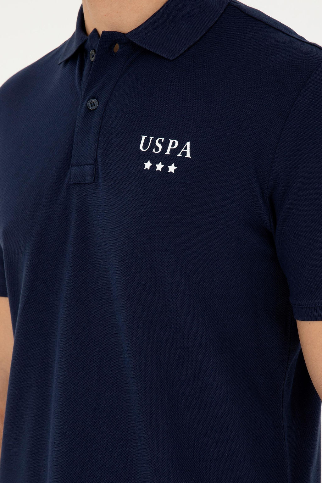 Футболка U.S. Polo Assn темно-синяя хлопок  фото 7