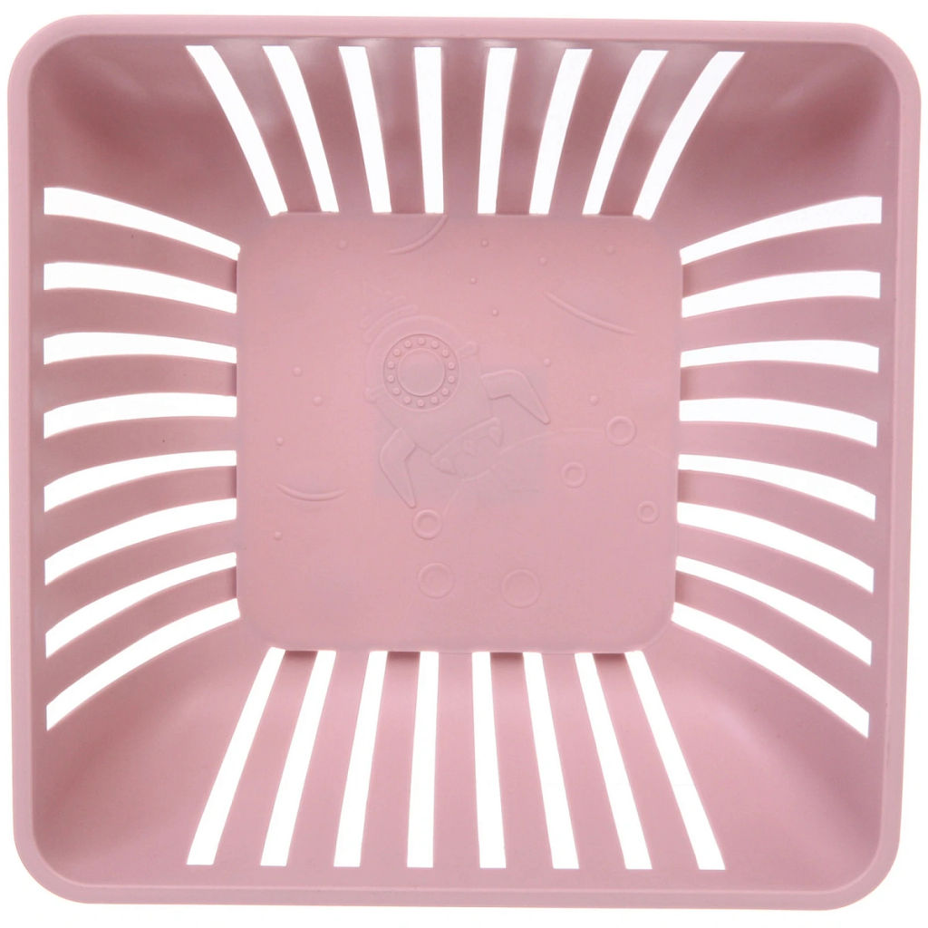 Цена за 3 шт. Сухарница пластиковая "SEGRETO" 24*24*8см пыльная роза