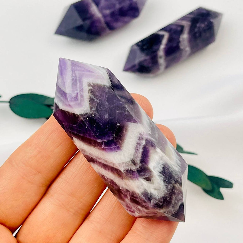 Кристалл двухконечный из камня Аметист - Радуга самоцветов фото 2
