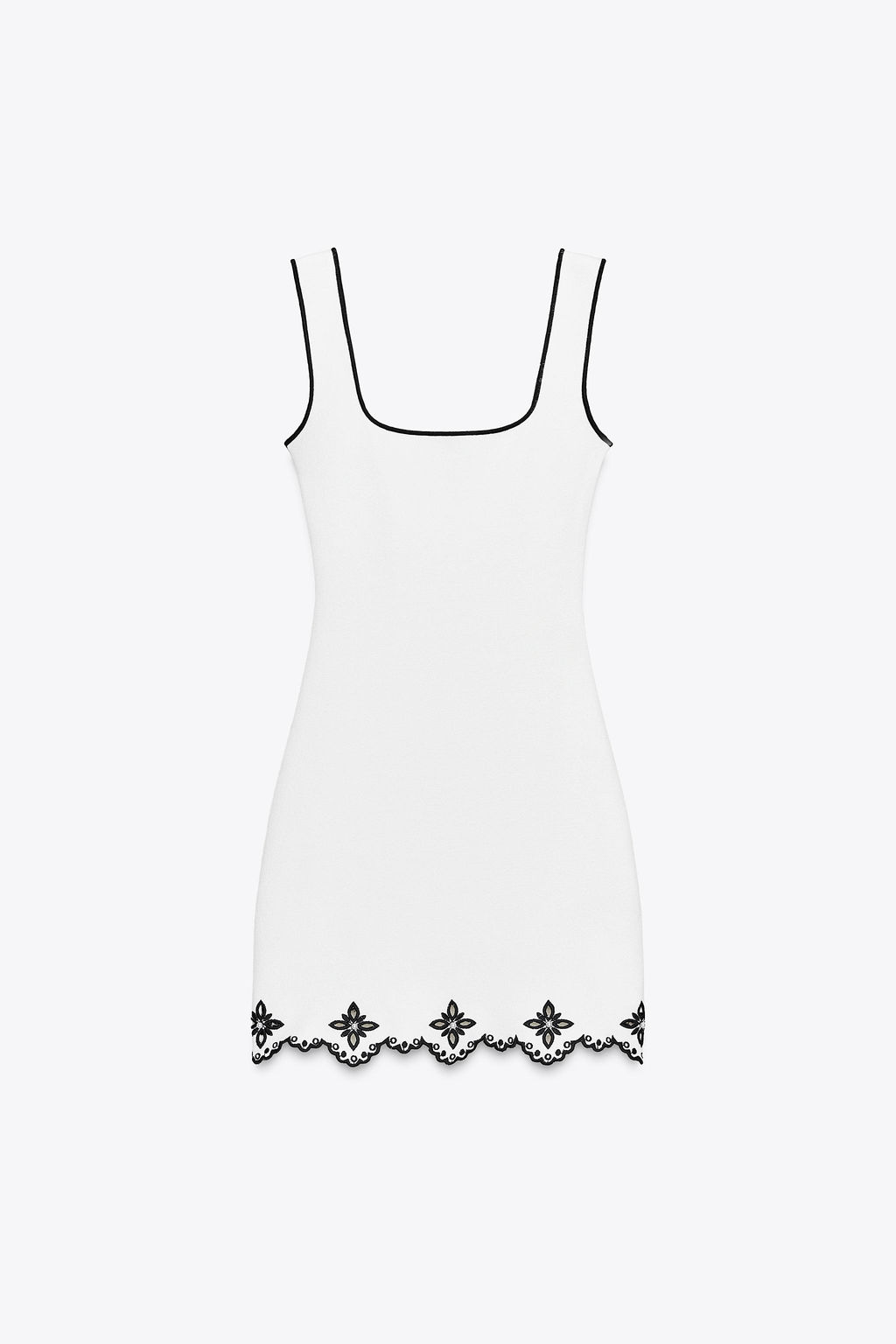 EMBROIDERED DRESS WITH FAUX PEARLS - Zara фото 14
