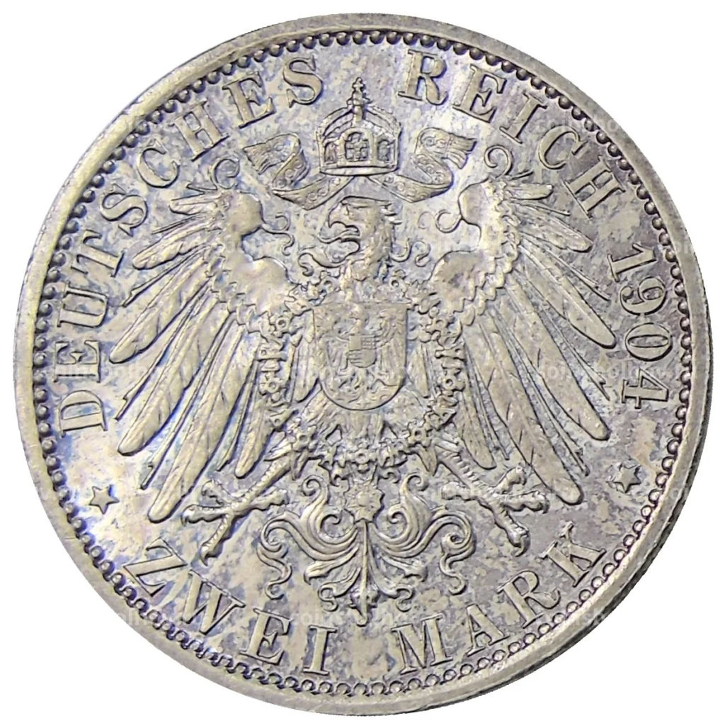 2 марки 1904 года Германия (Гессен)  400 лет со дня рождения Филиппа I Великодушного
