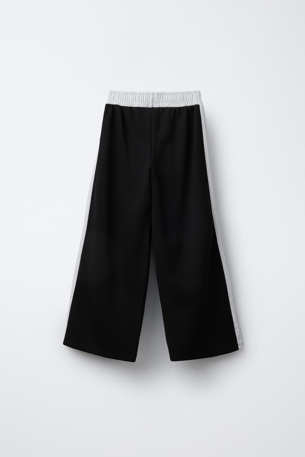 STRIPED WIDE-LEG TROUSERS - Zara фото 2
