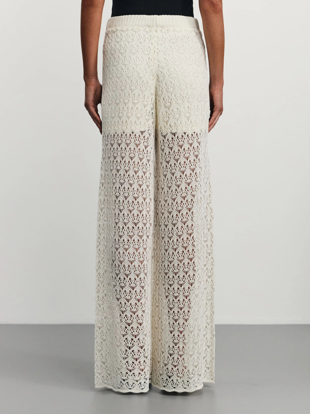 Брюки ажурной вязки из вискозы / Zarina  фото 4