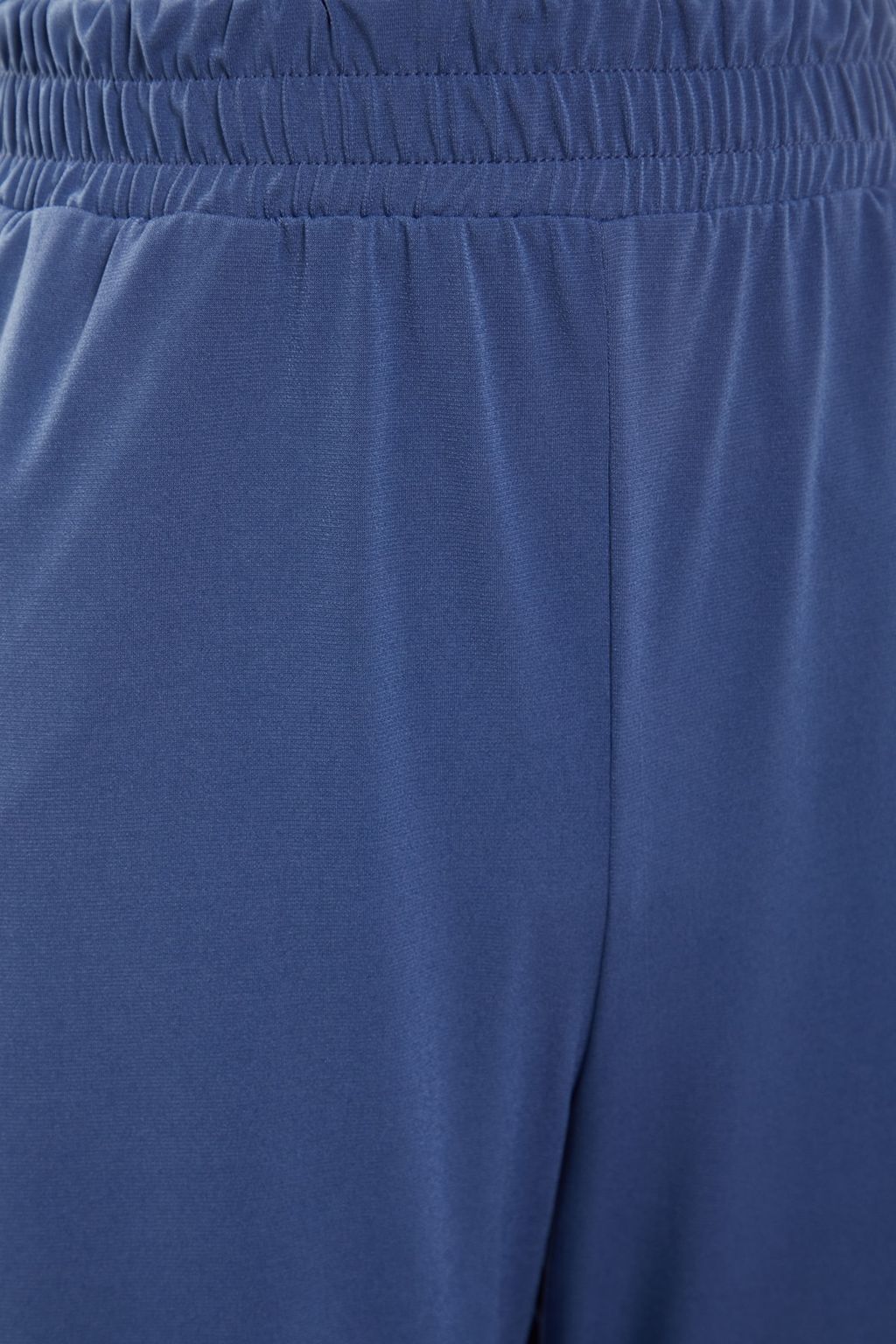 TRENDYOLMILLA Siyah Wide Leg/Rahat Kesim Yuksek Bel Esnek Orme Pantolon TWOSS23PL00129  фото 7