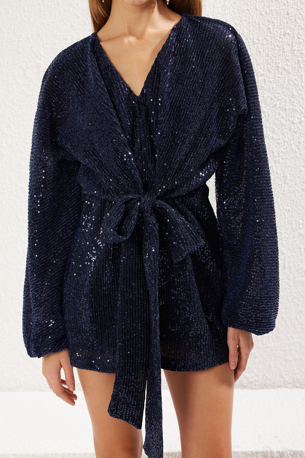 Lacivert Par?lt?l? Payet Orme K?sa Tulum TPRSS25TU00001