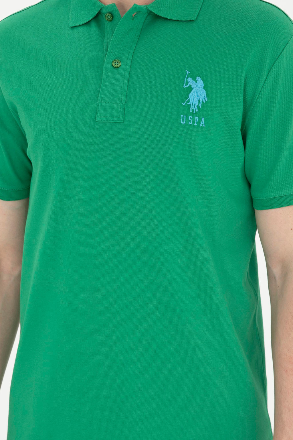 Мужская зеленая базовая футболка Неожиданная скидка в корзине - U.s. polo assn фото 6