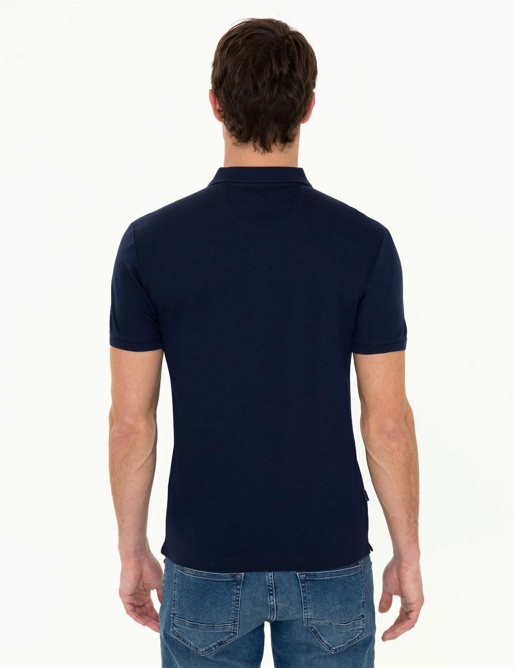 Lacivert Slim Fit Polo Yaka Merserize Ti__rt - Pierre cardin фото 4