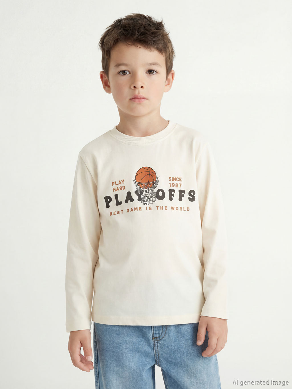 Bisiklet Yaka Bask?l? Erkek ?ocuk Ti??rt 2li