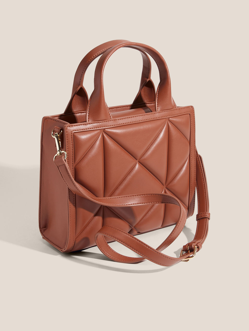 Женский тоут LOVE MOSCHINO EMBOSSED Q Артикул 4561098, красно-коричневый  фото 2