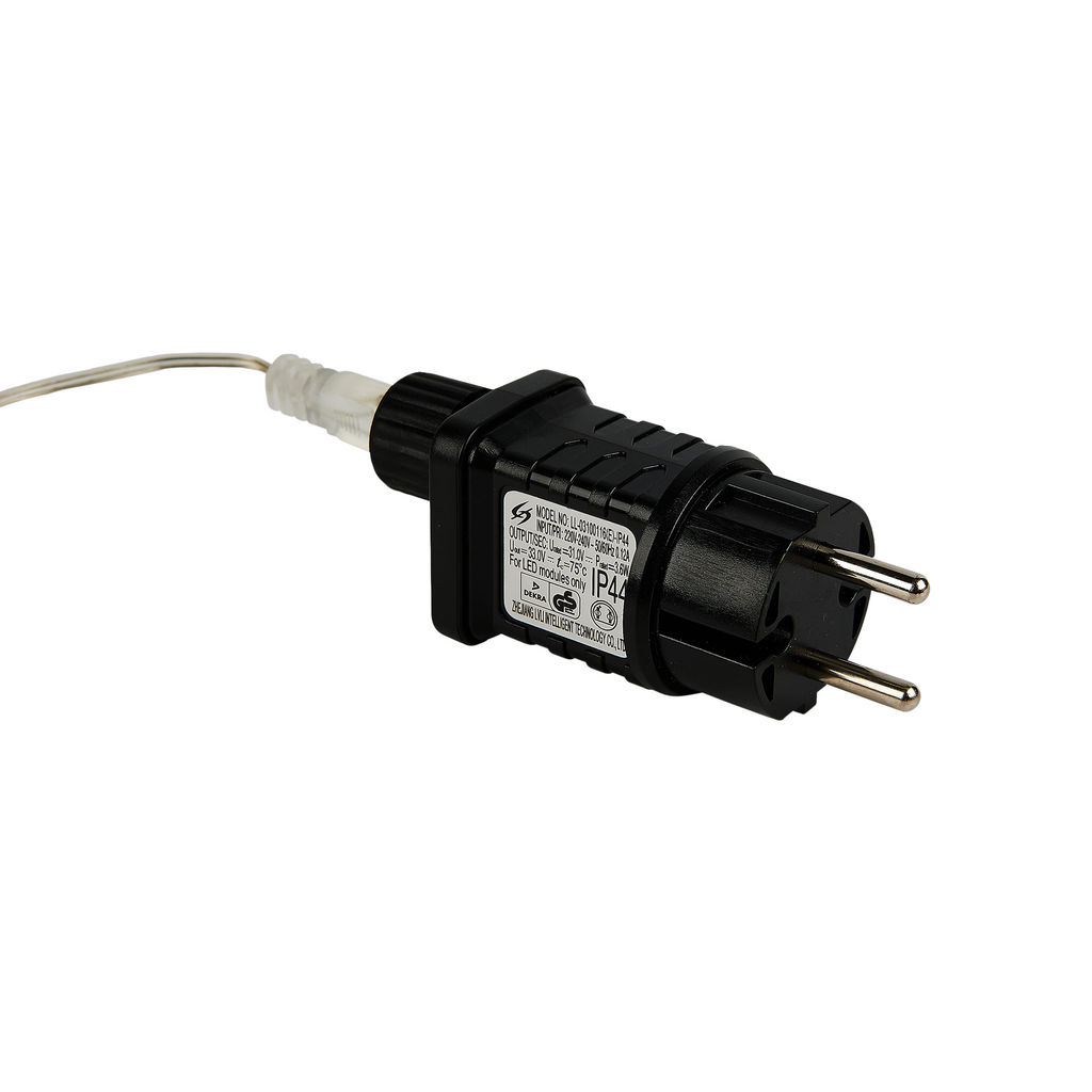 ULD-B6006-080/STK WARM WHITE IP44 Бахрома светодиодная со статическим свечением, 6м. Соединяемая. 80 светодиодов. Теплый белый свет. Провод прозрачный. ТМ Uniel