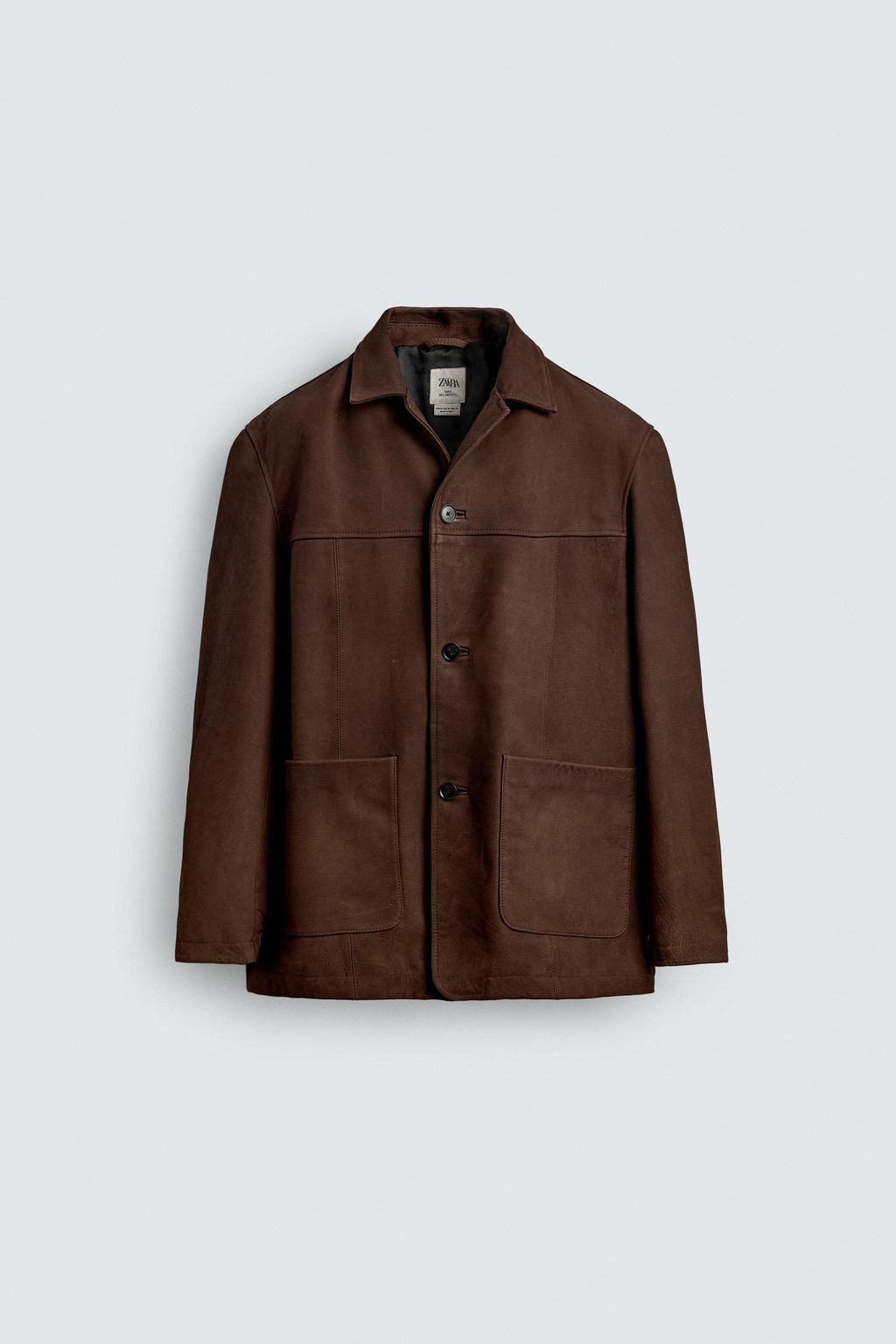 LIMITED EDITION LEATHER JACKET - Zara фото 7