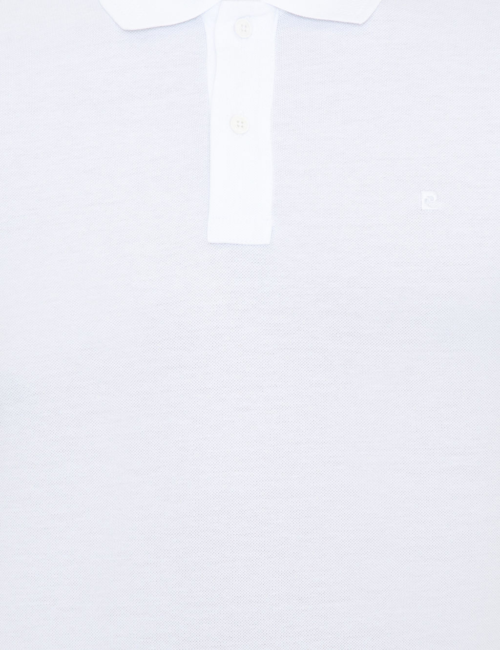Beyaz Slim Fit Polo Yaka Basic Ti__rt