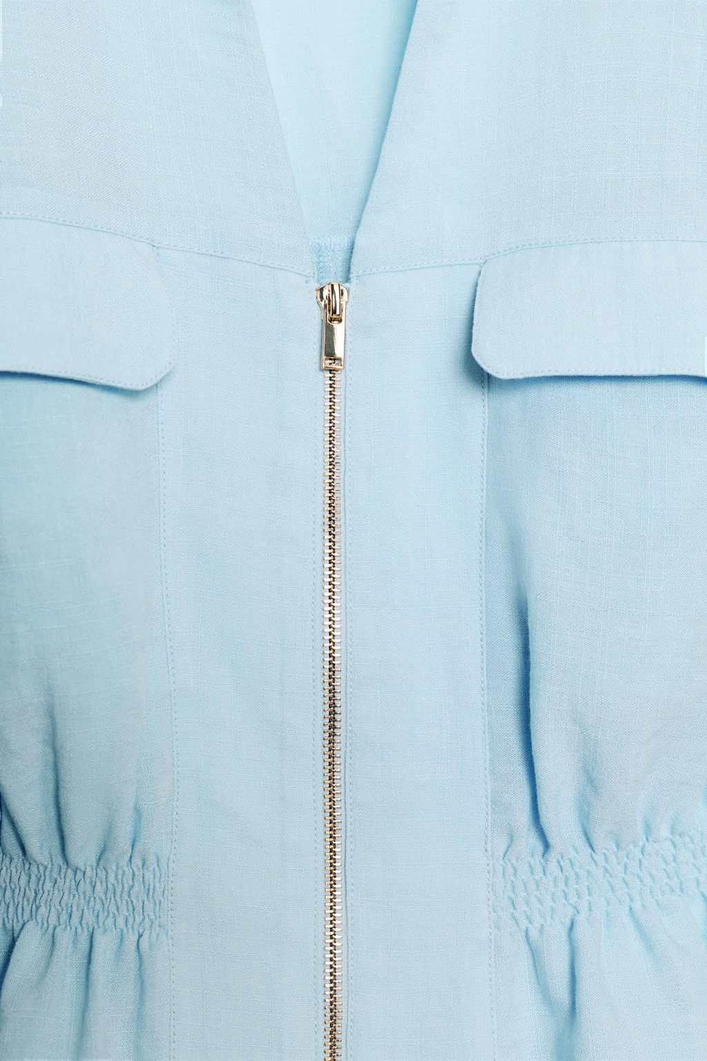 CAMISA SAFARI CREMALLERA / Celeste - Zara фото 8