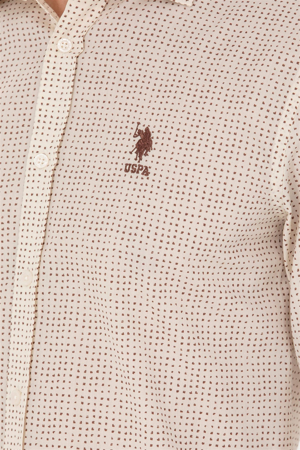 U. S. Polo Assn Мужская рубашка с длинным рукавом Stone - U.s. polo assn фото 14