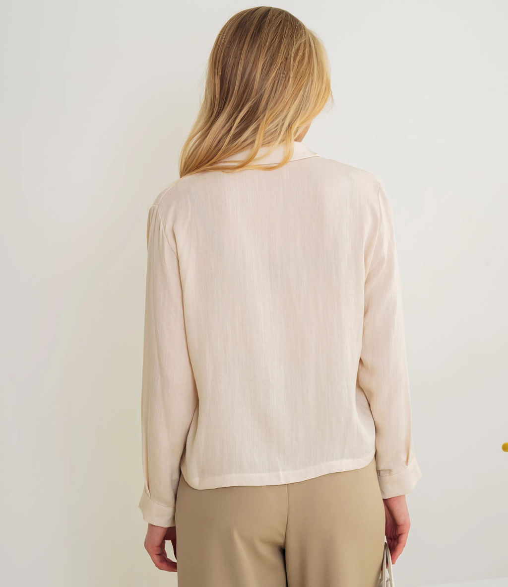 Рубашка #КТ9025 (3), светло-бежевый - Dommod фото 3