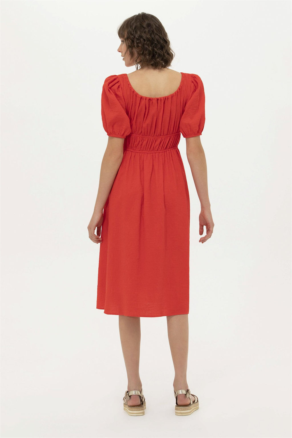 U. S. Polo Assn Женское красное тканое платье - U.s. polo assn фото 12