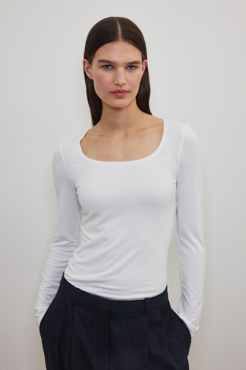 Camiseta de manga larga Warming Slim Fit - H&m фото 5